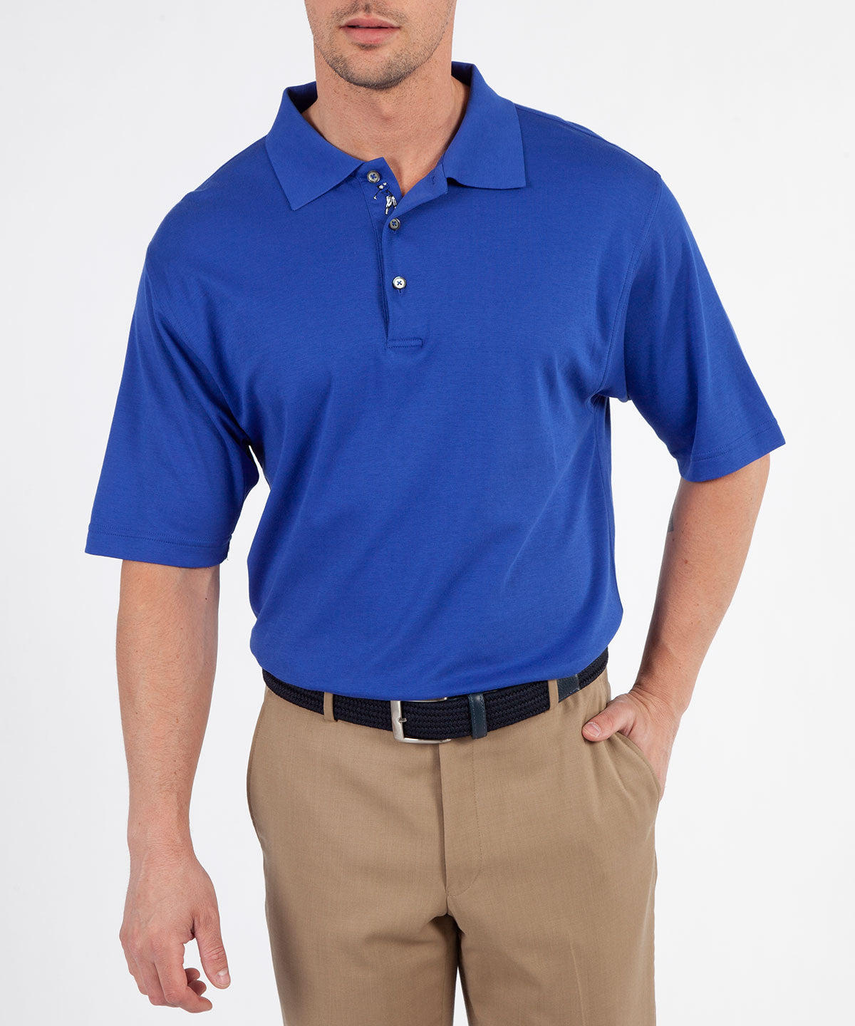 Supreme 100% Cotton Short Sleeve Polo Shirt