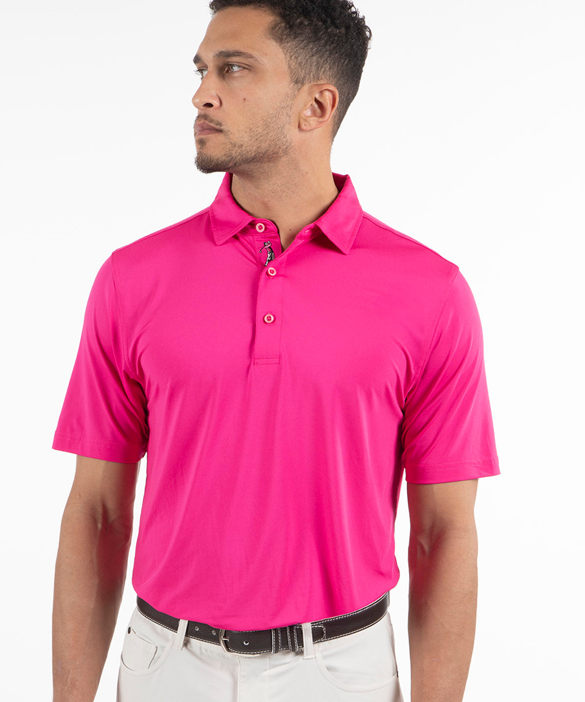 Performance Jersey Solid Polo Shirt