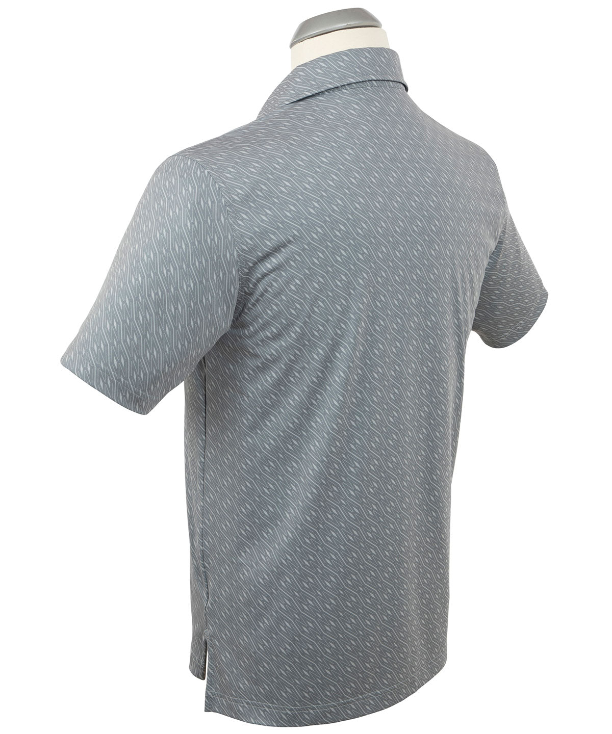 Performance Jersey Tonal Argyle Print Polo