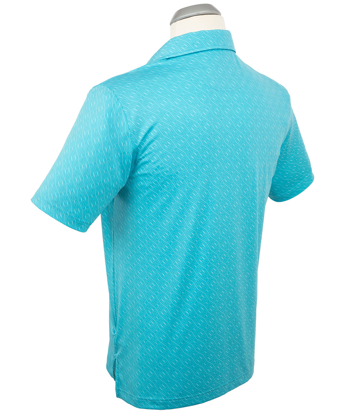 Performance Jersey Tonal Argyle Print Polo