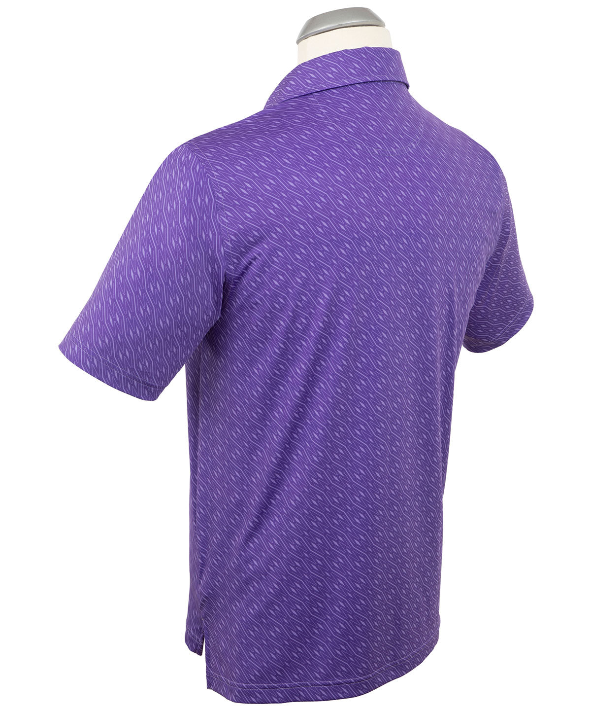 Performance Jersey Tonal Argyle Print Polo