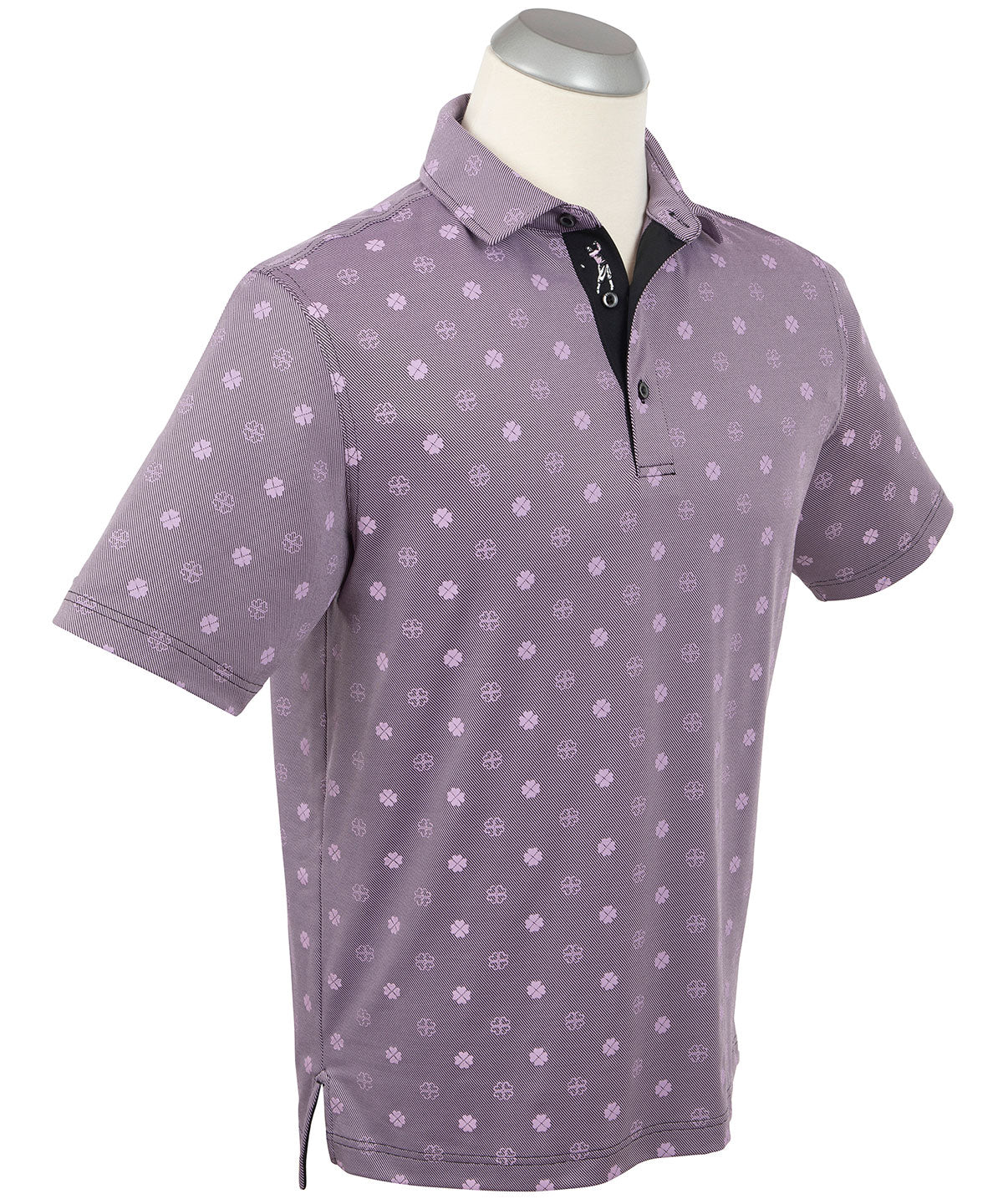 Performance Jersey Twill Clover Print Polo