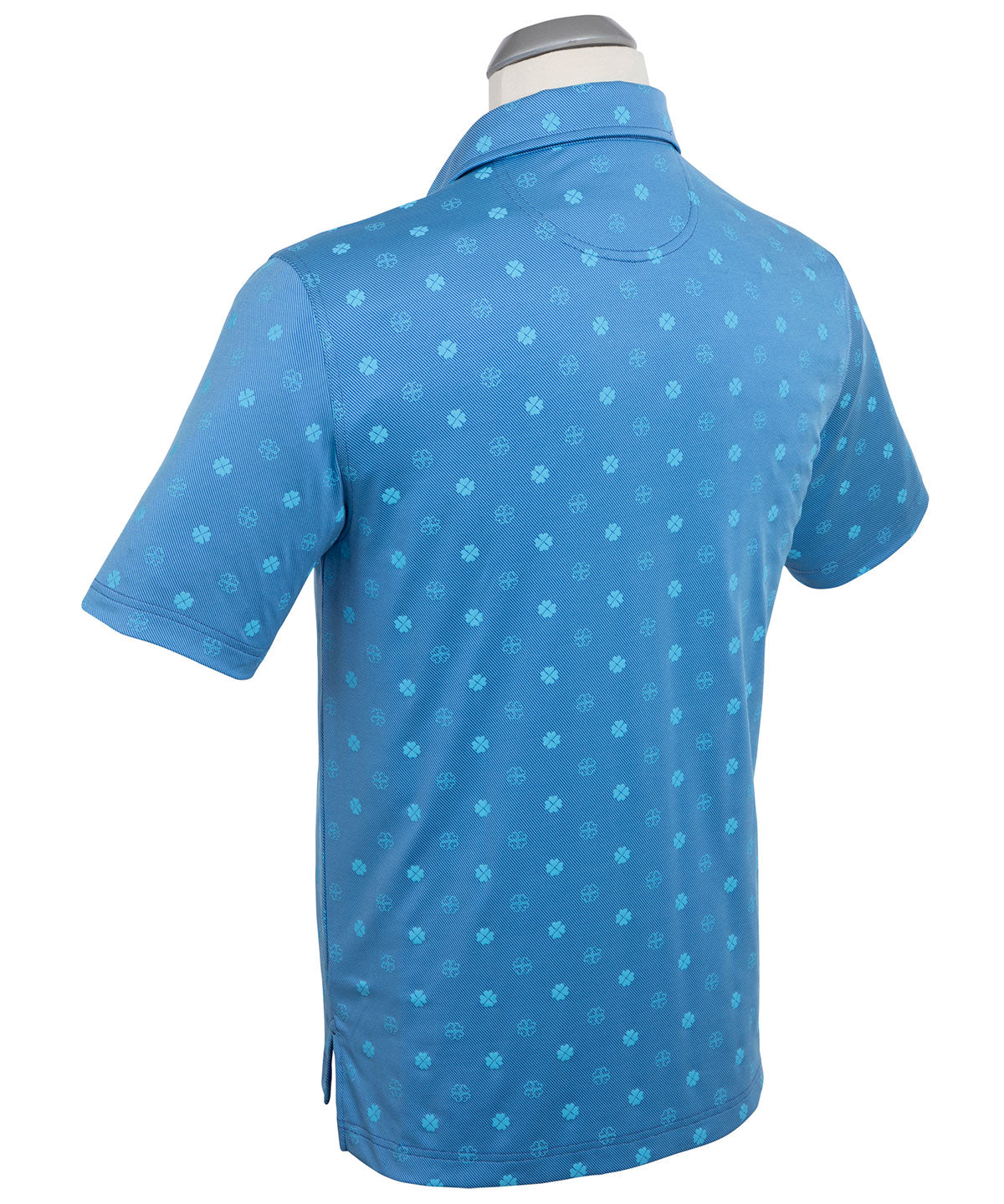 Performance Jersey Twill Clover Print Polo