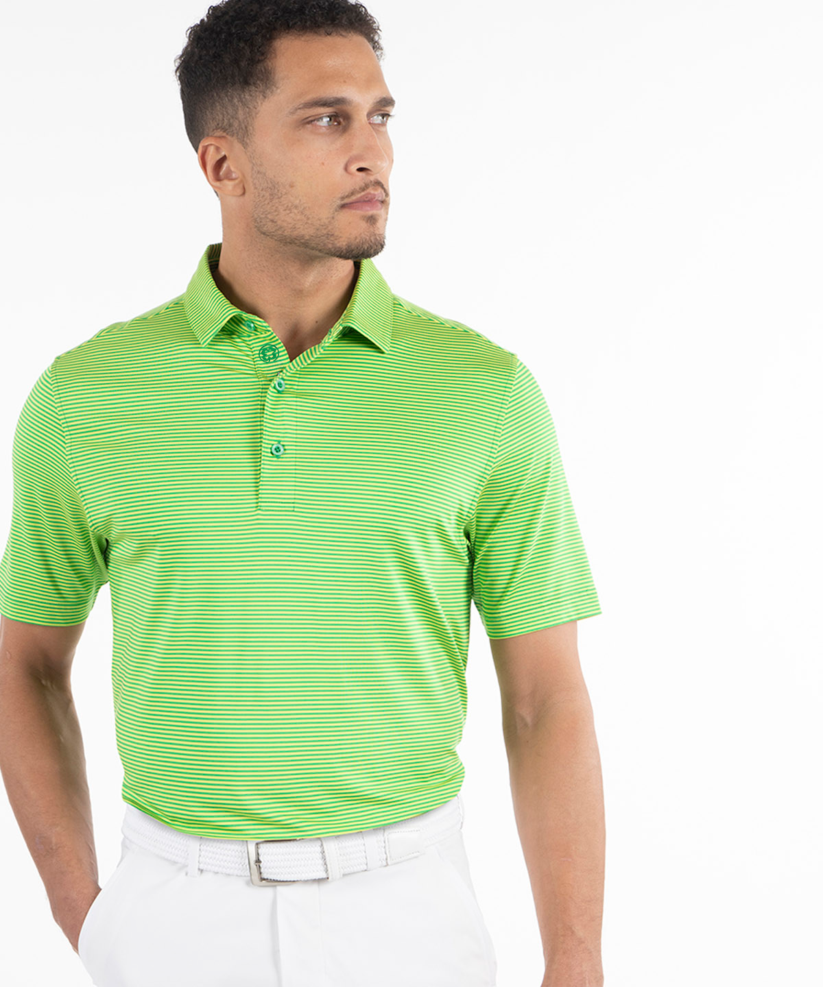 Performance Tonal Striped Polo