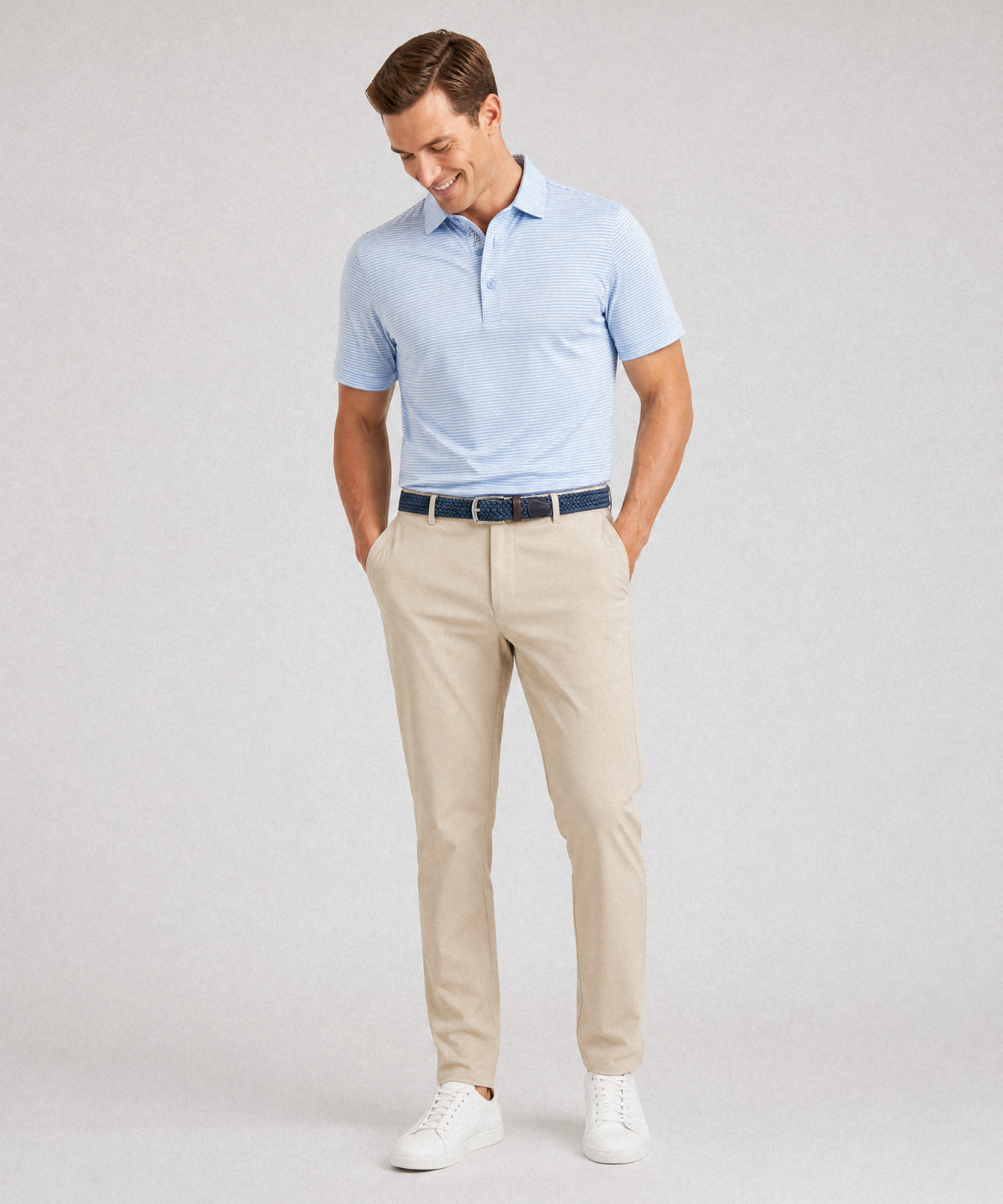 Performance Tonal Striped Polo