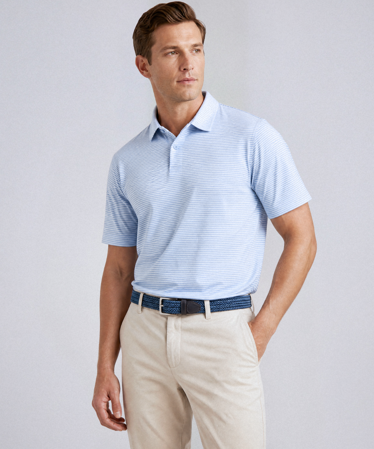 Performance Tonal Striped Polo