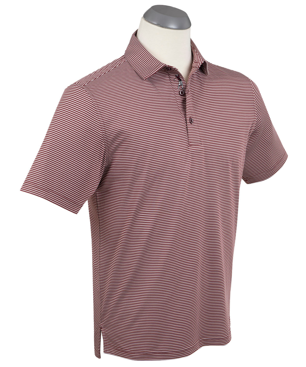 Performance Jersey Mini Tonal Feed Stripe Polo