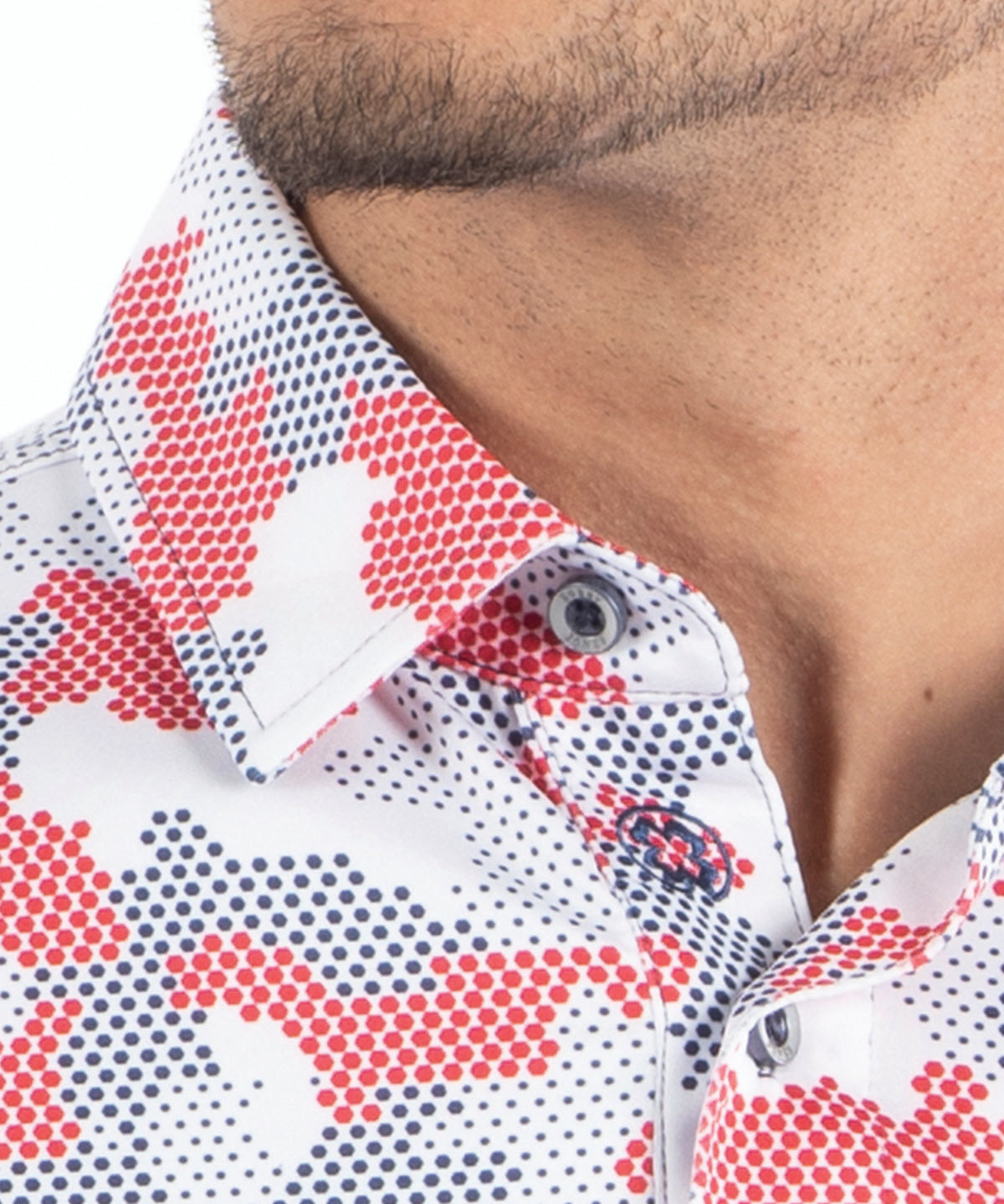 Performance Jersey Armed Forces Camo Print Polo