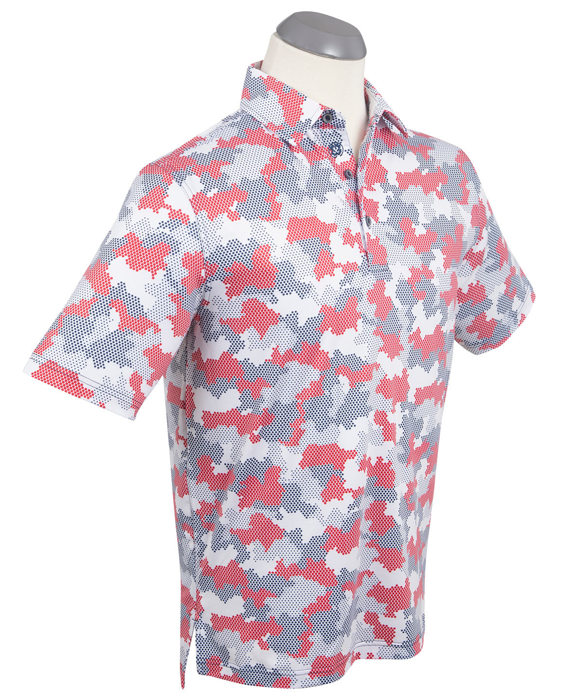 Performance Jersey Armed Forces Camo Print Polo