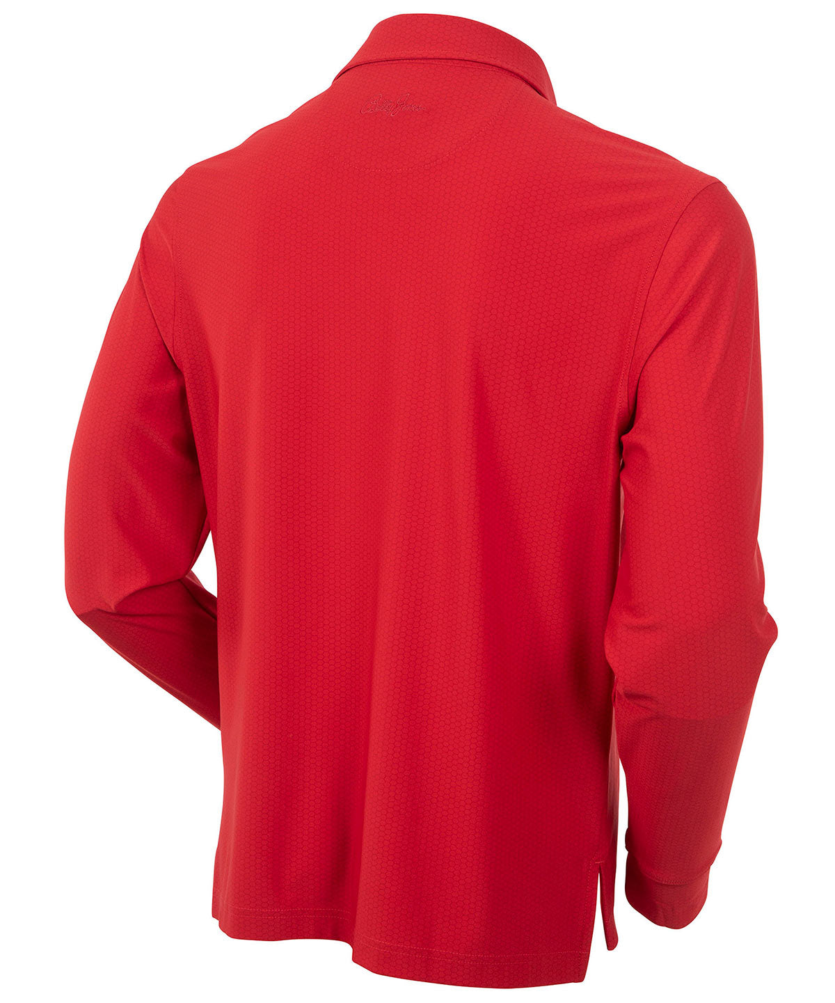 Performance Jersey Balata Print Long-Sleeve Polo