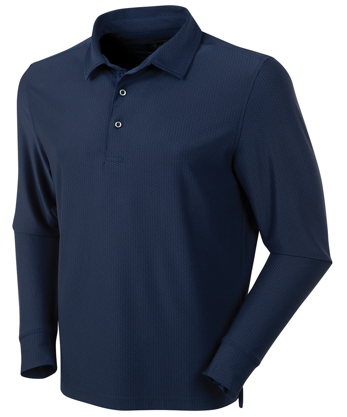 Performance Jersey Balata Print Long-Sleeve Polo