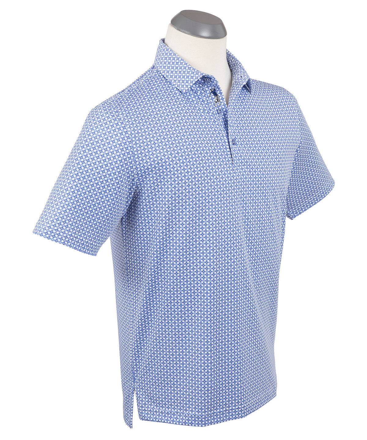 Performance Clover Gingham Print Polo