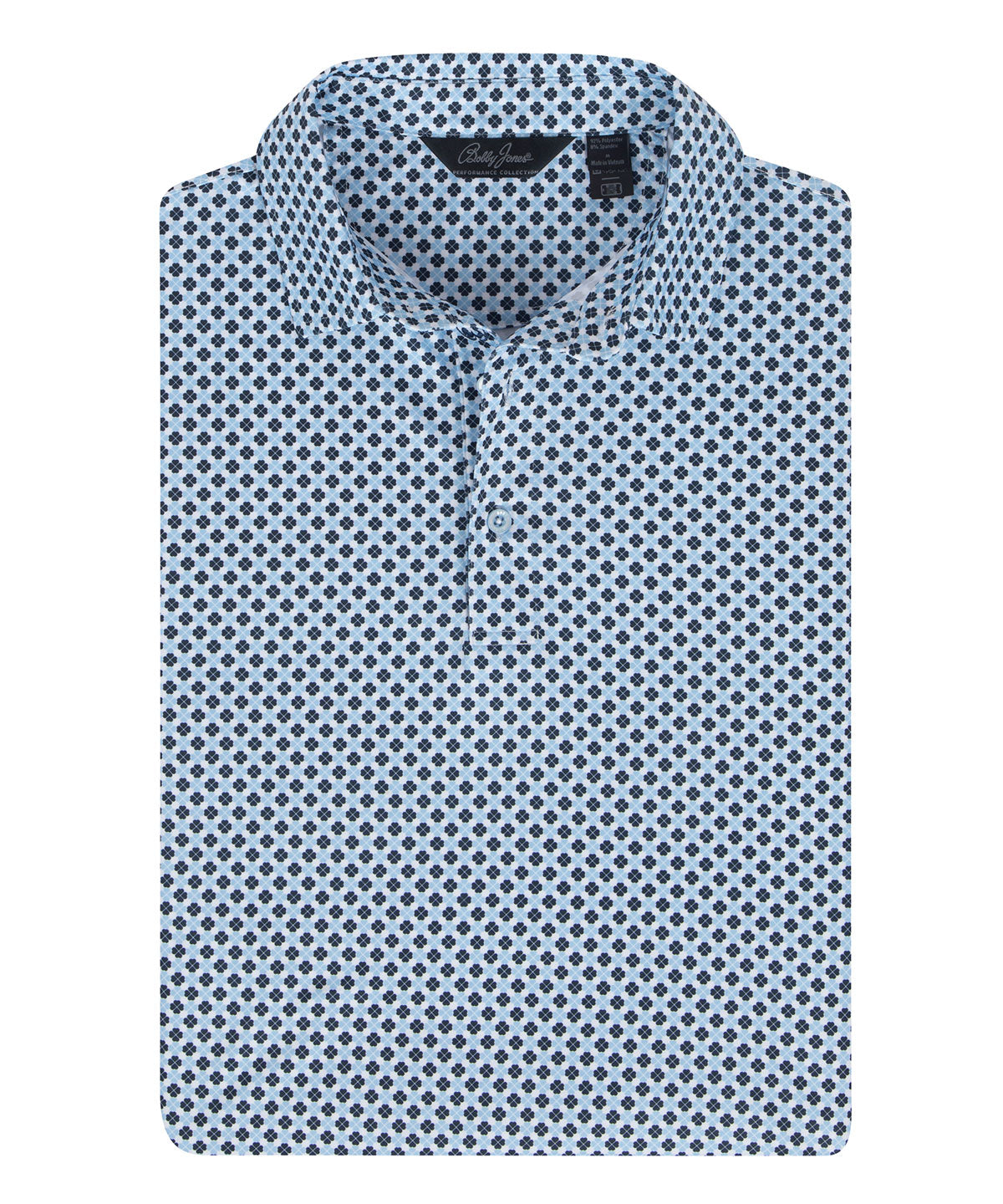 Performance Clover Gingham Print Polo