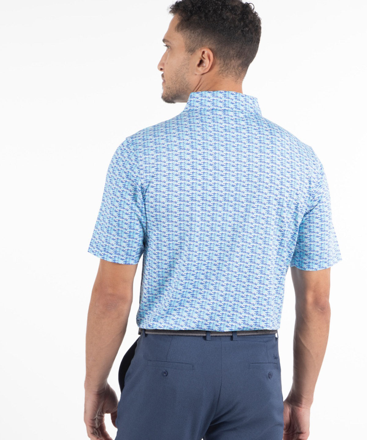 Performance Shark Print Polo