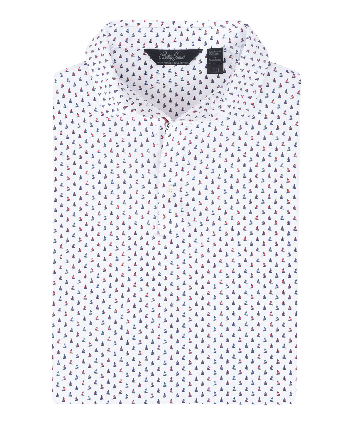 Performance Sail Boat Print Polo