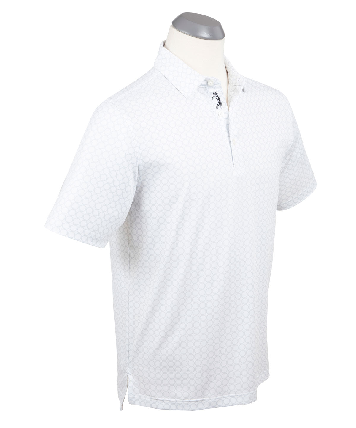 Performance Geo Nautical Print Polo