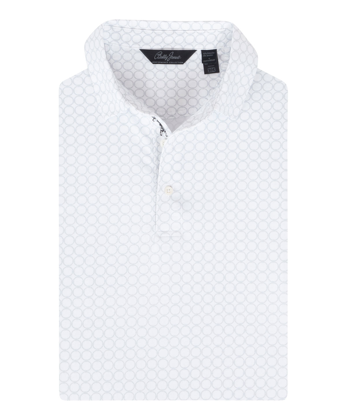 Performance Geo Nautical Print Polo