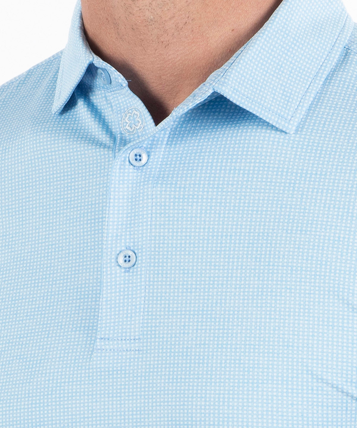 Performance Gingham Jacquard Polo