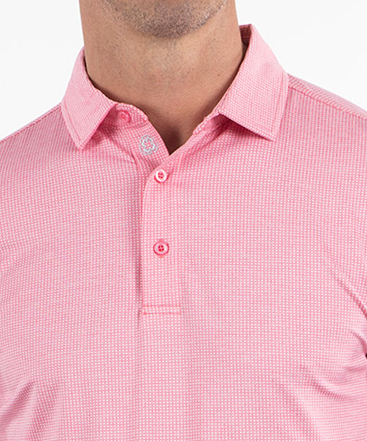 Performance Gingham Jacquard Polo