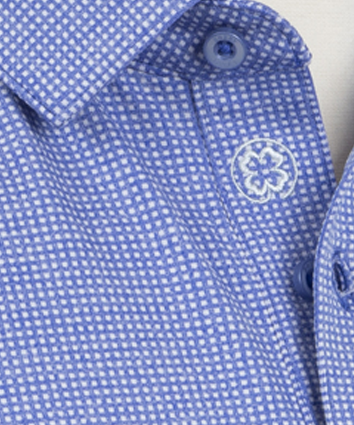 Performance Gingham Jacquard Polo