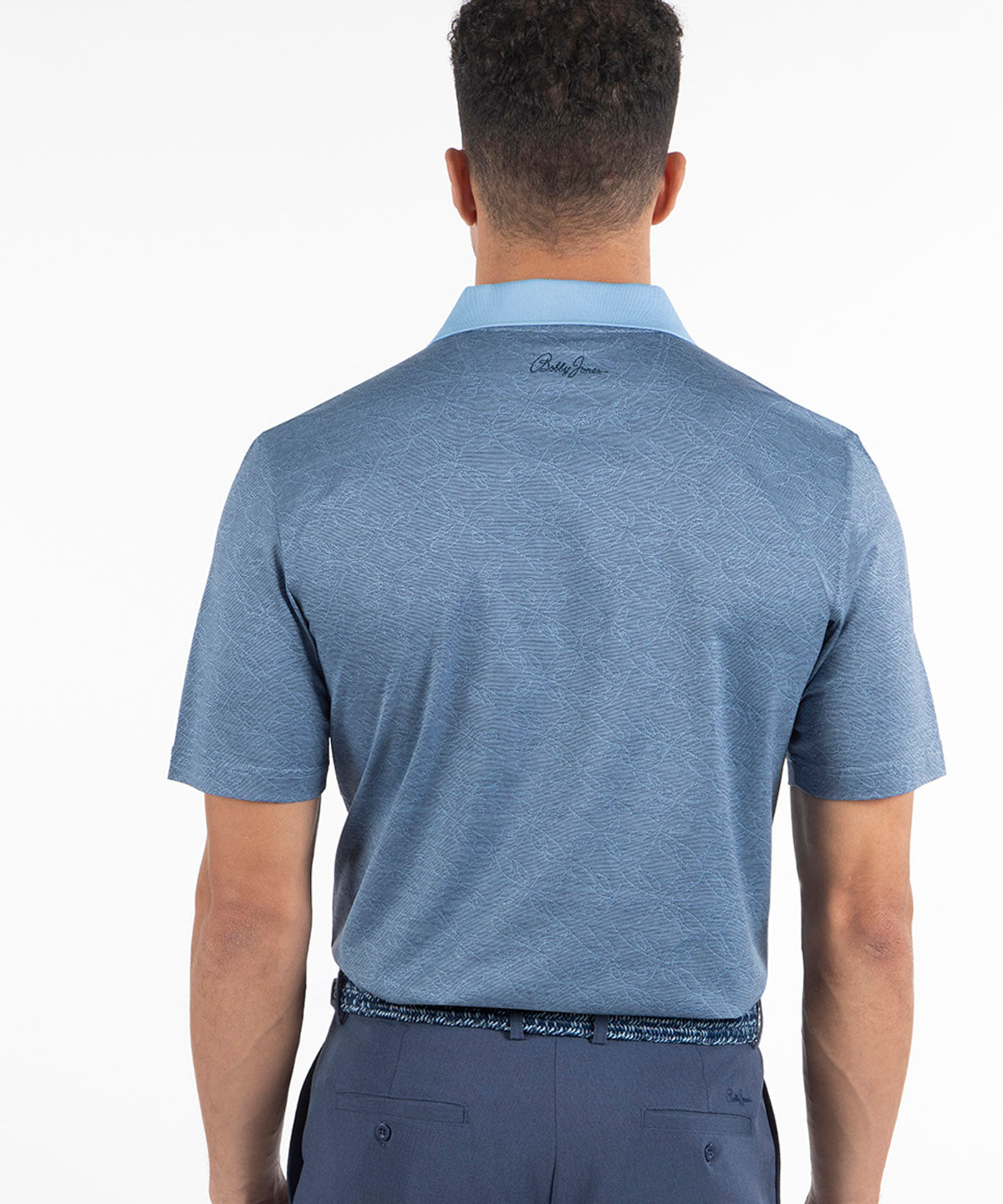 Signature Paisley Floral Jaquard Mercerized Cotton Polo