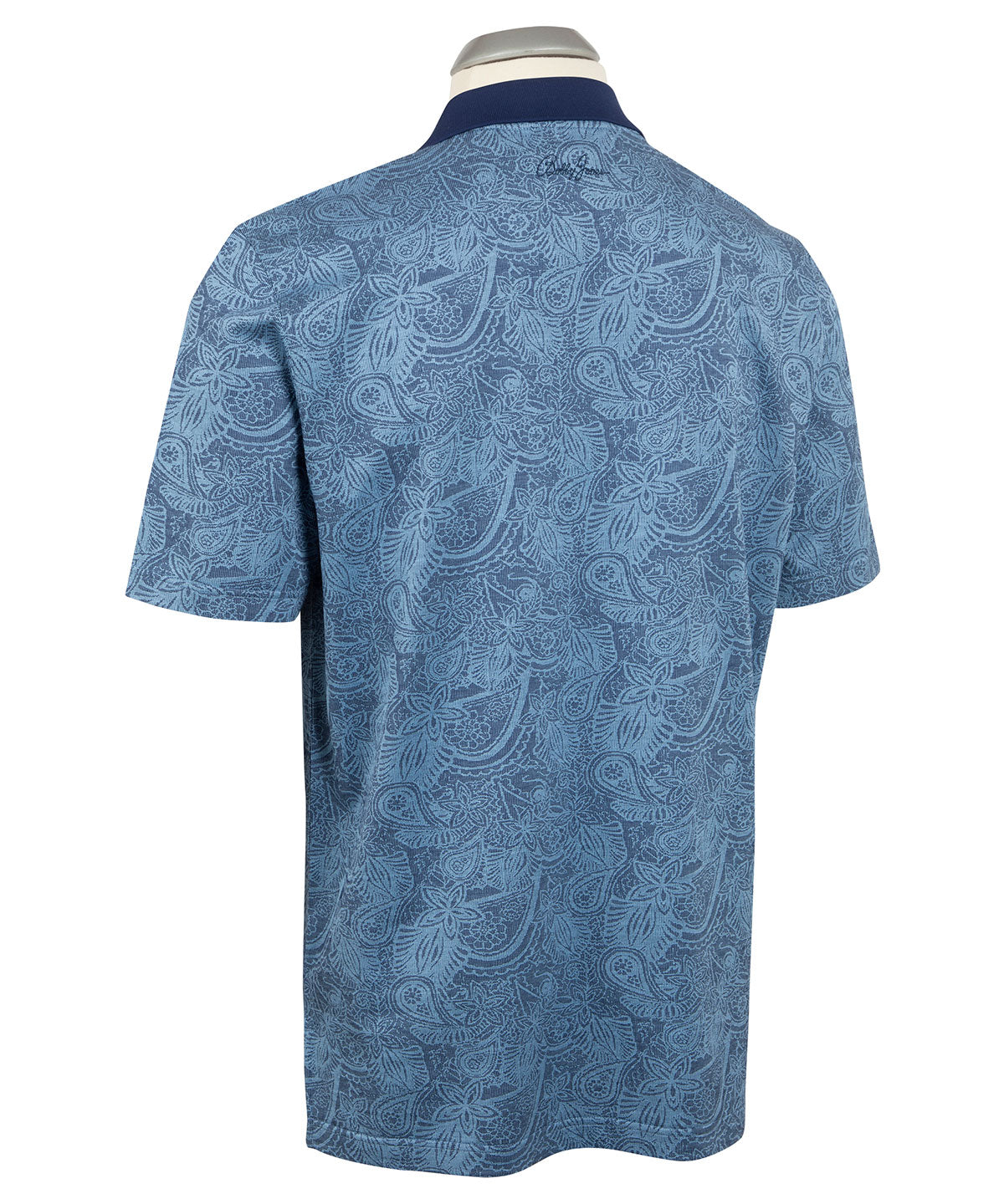 Signature Airdrie Floral Jacquard Mercerized Cotton Polo