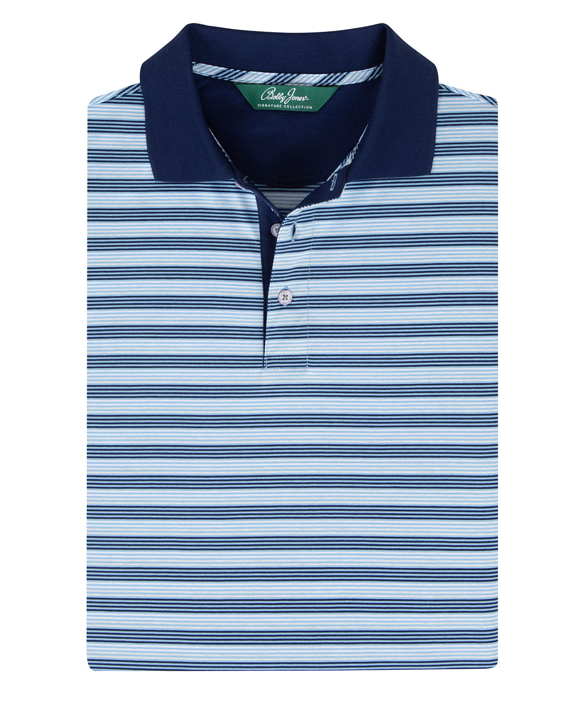 Signature Linwood Multi Stripe Mercerized Cotton Polo