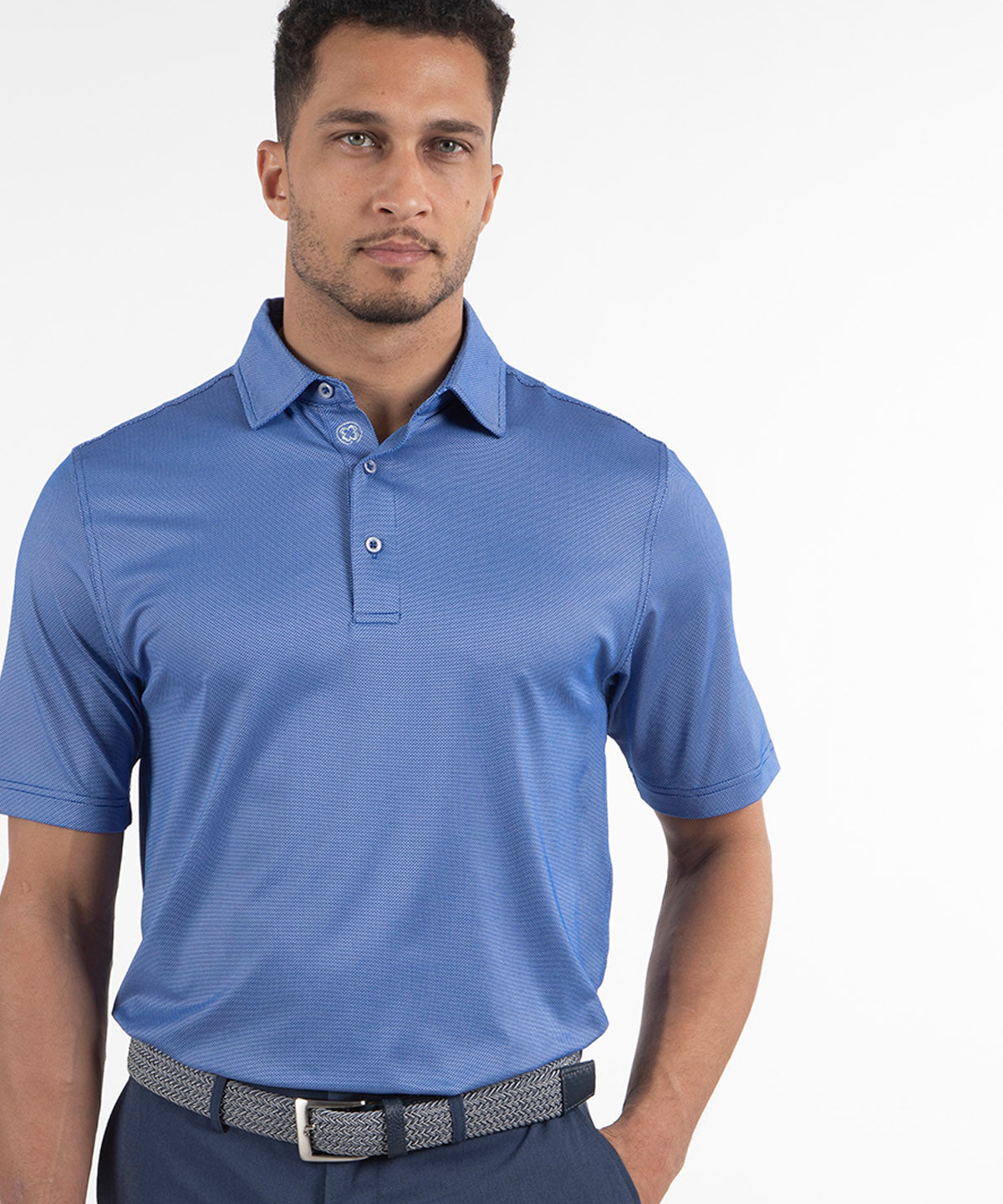 Performance Dash Jacquard Short-Sleeve Polo