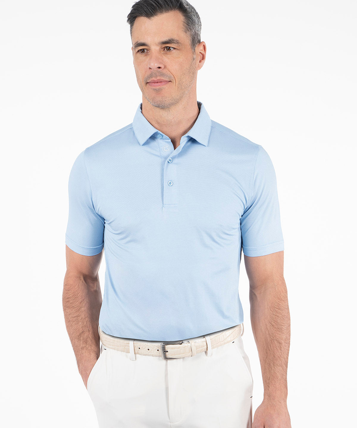 Performance Dash Jacquard Short-Sleeve Polo
