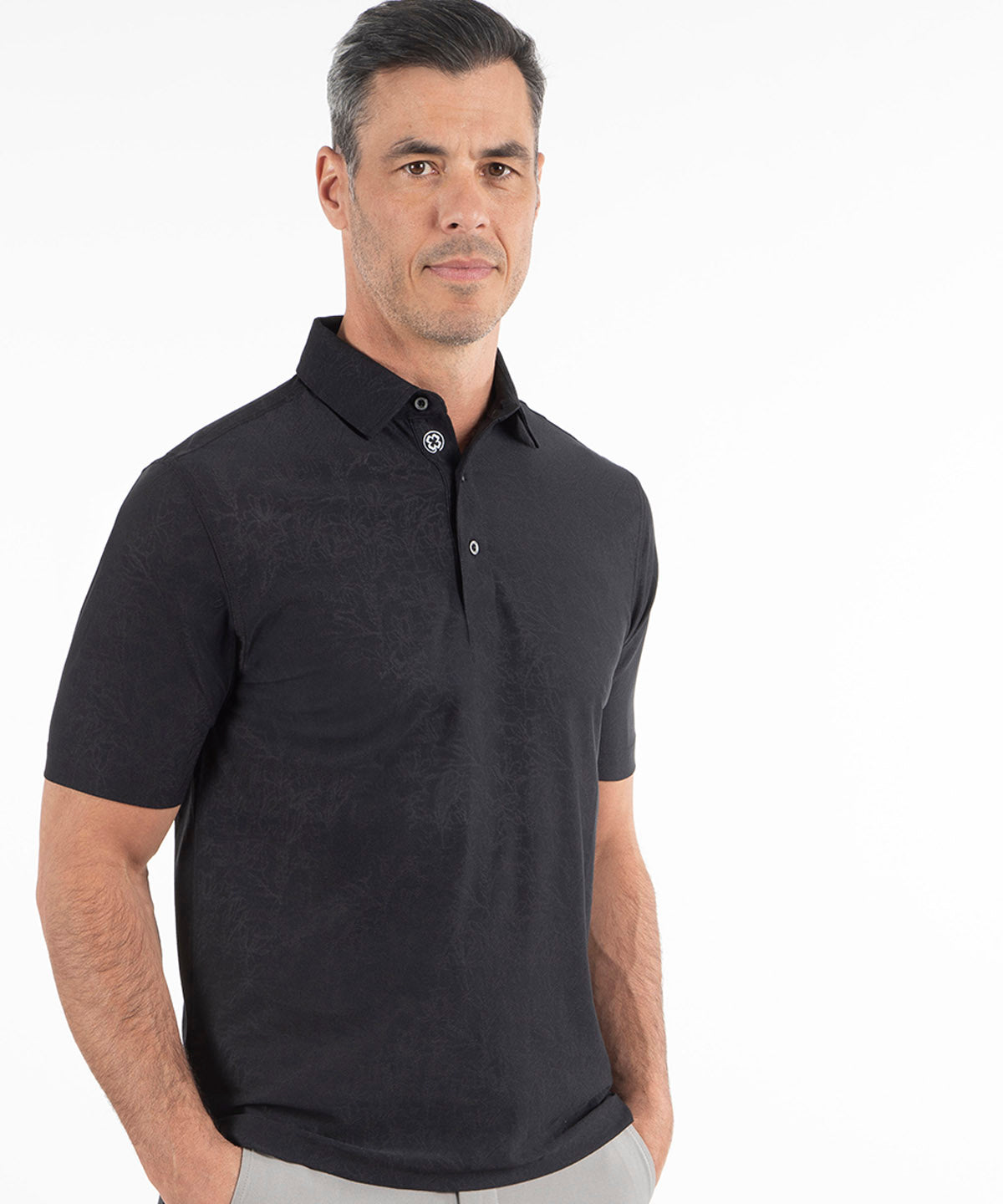 Performance Magnolia Jacquard Polo
