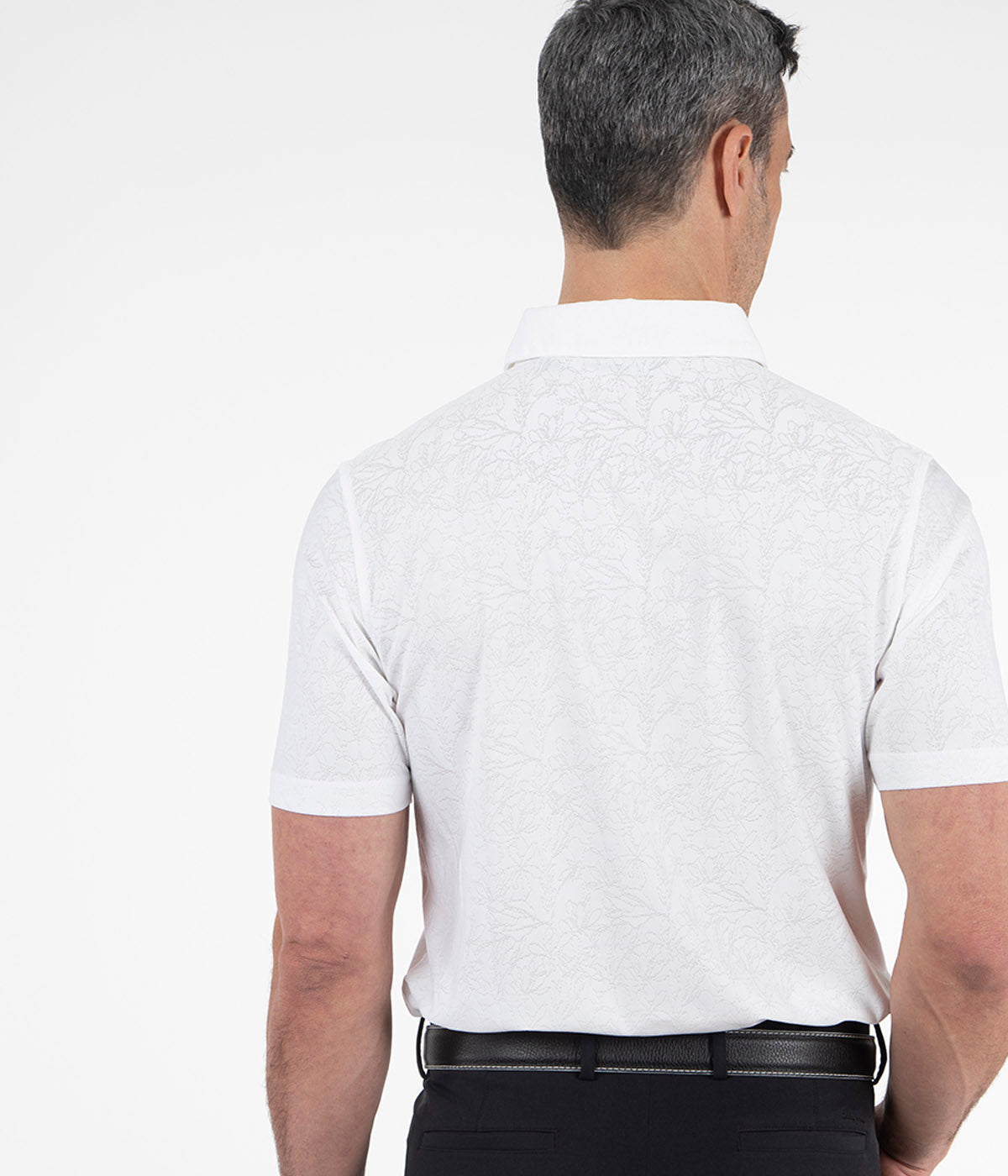 Performance Magnolia Jacquard Polo