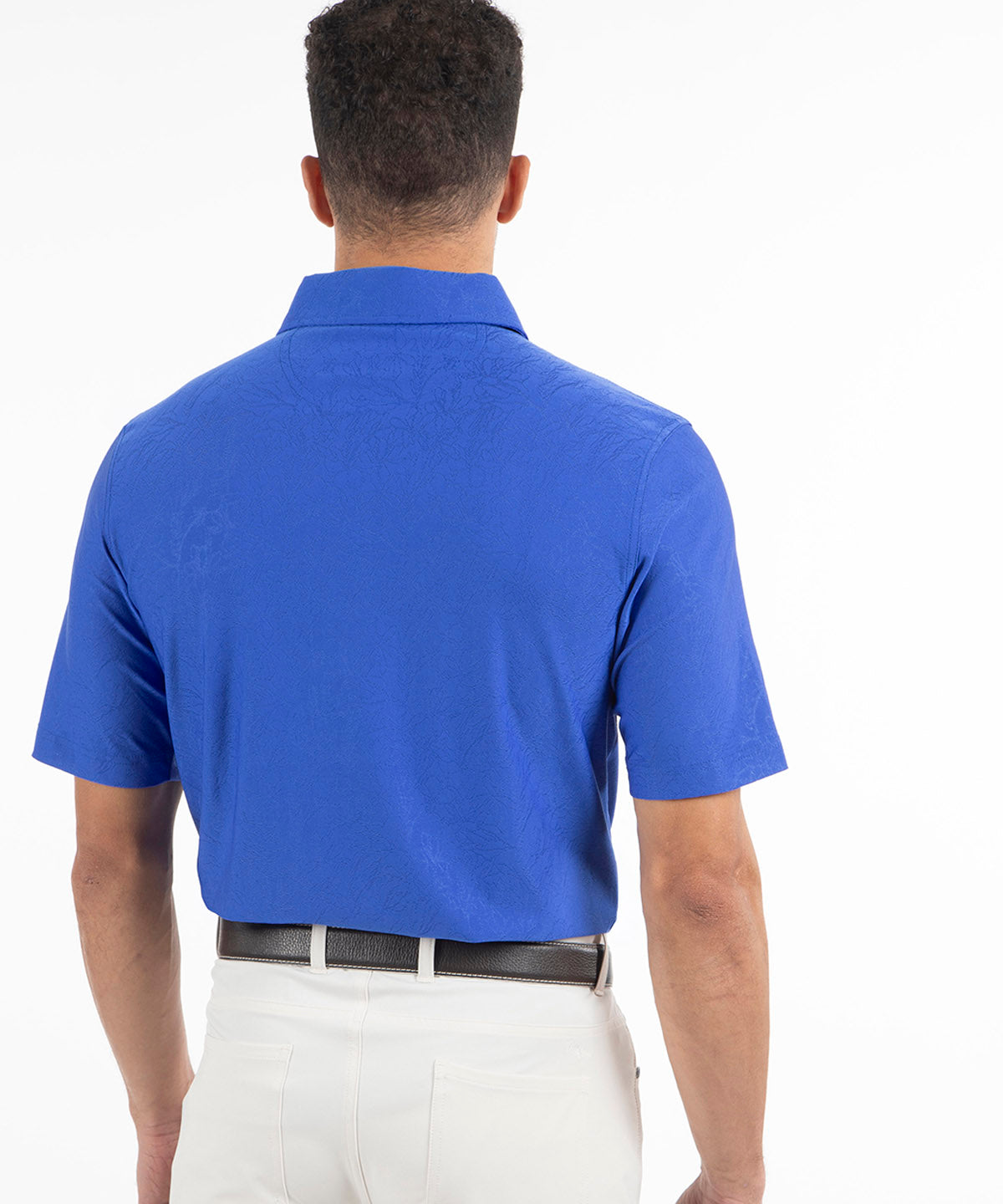 Performance Magnolia Jacquard Polo