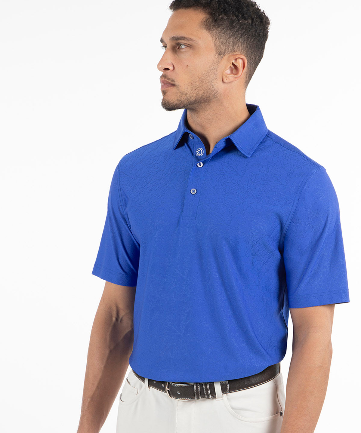 Performance Magnolia Jacquard Polo