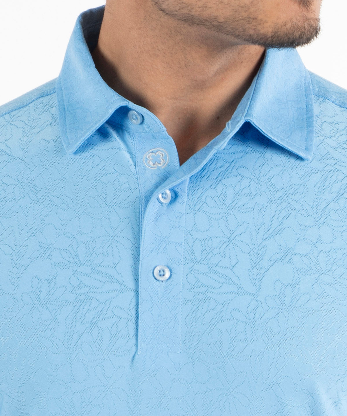 Performance Magnolia Jacquard Polo