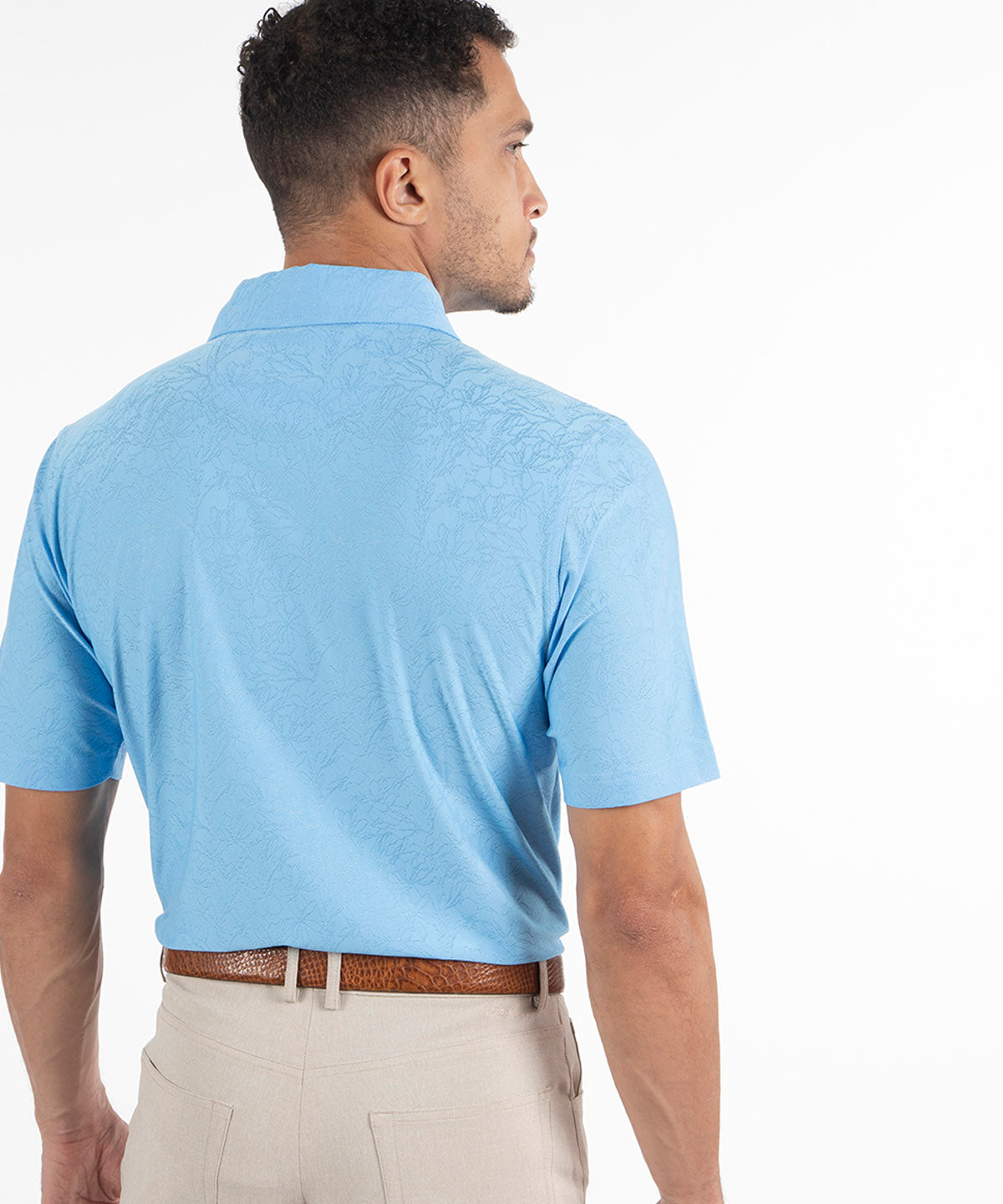 Performance Magnolia Jacquard Polo