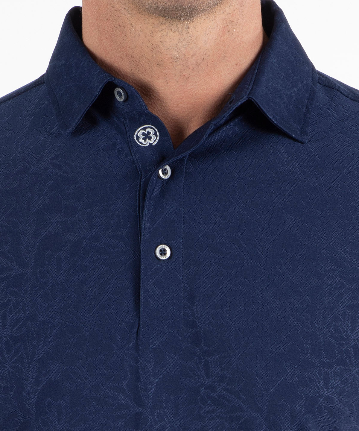 Performance Magnolia Jacquard Polo