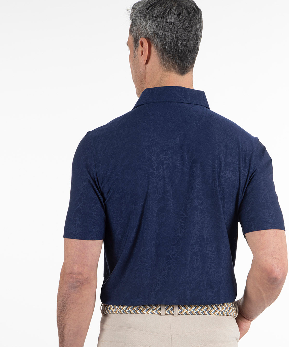 Performance Magnolia Jacquard Polo
