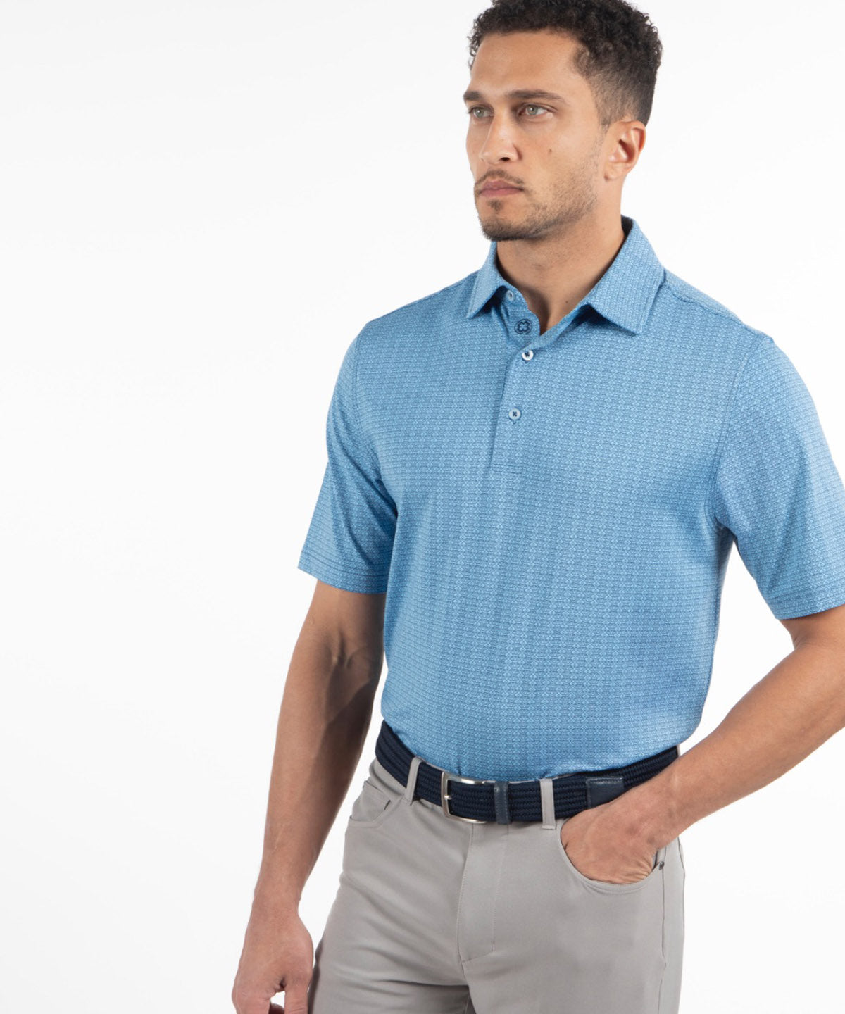 Performance Aztec Print Polo