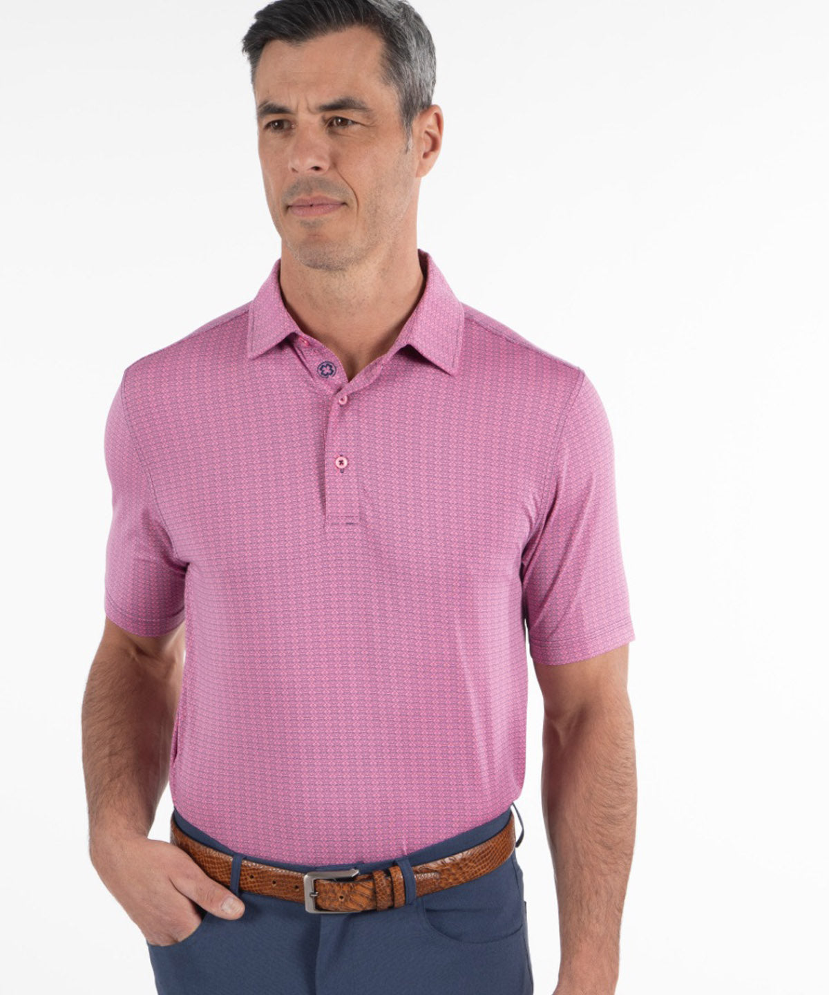 Performance Aztec Print Polo