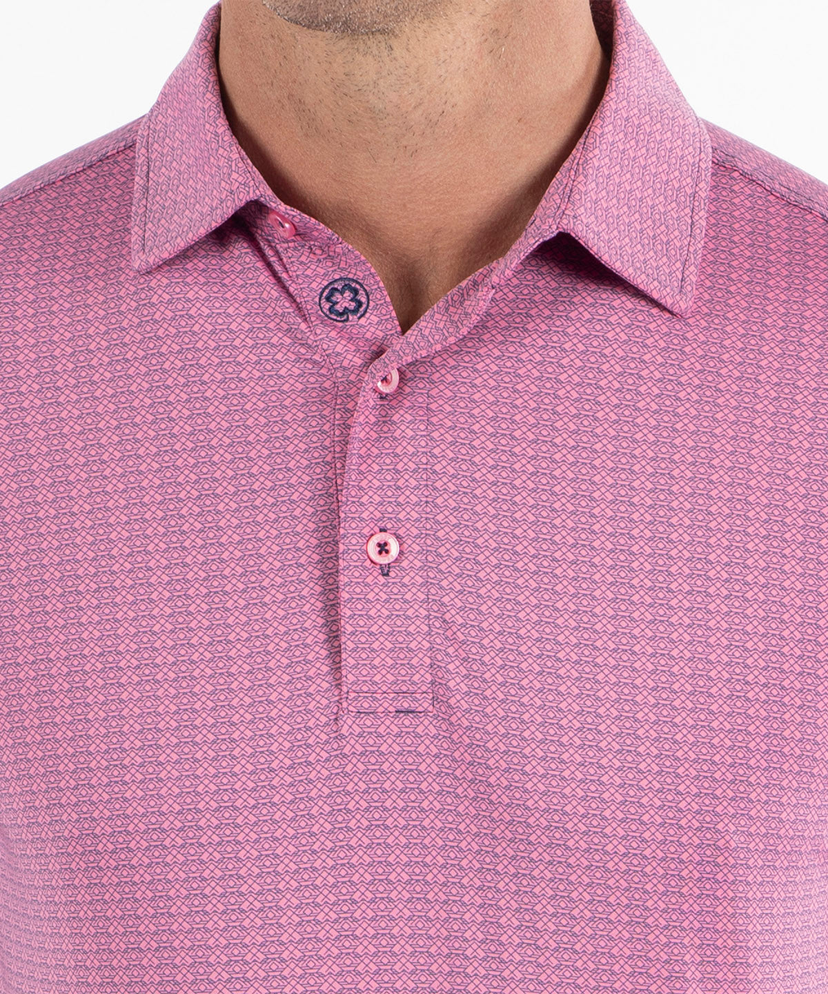 Performance Aztec Print Polo