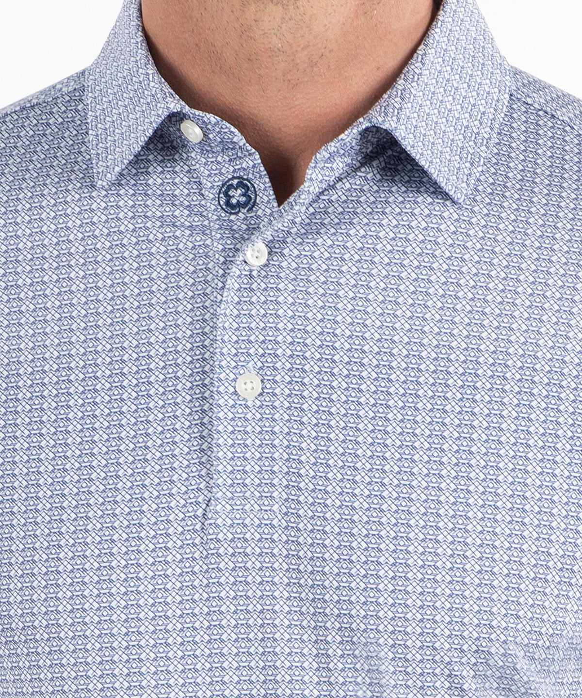 Performance Aztec Print Polo