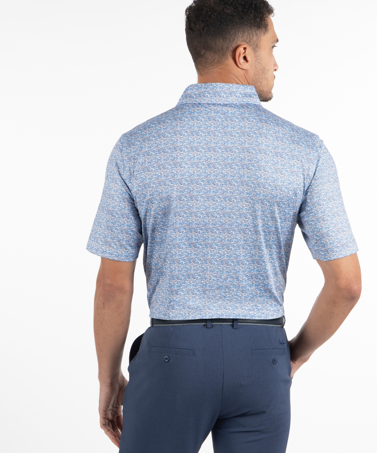 Performance Lucky Print Short-Sleeve Polo