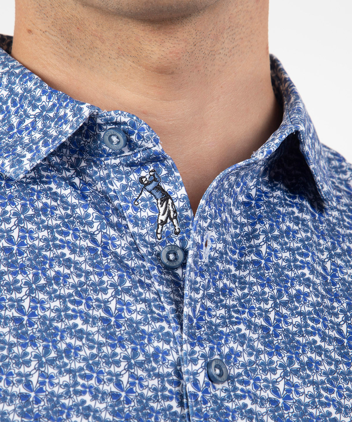 Performance Lucky Print Short-Sleeve Polo