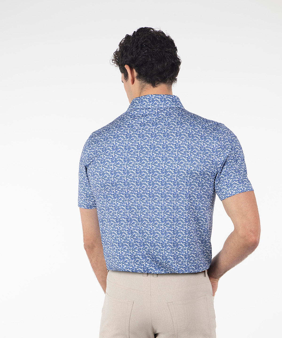 Performance Lucky Print Short-Sleeve Polo