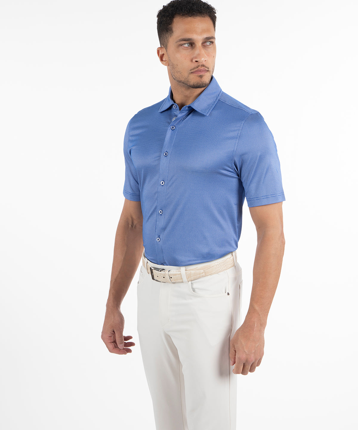 Performance Jacquard Dash Short Sleeve Sport Shirt