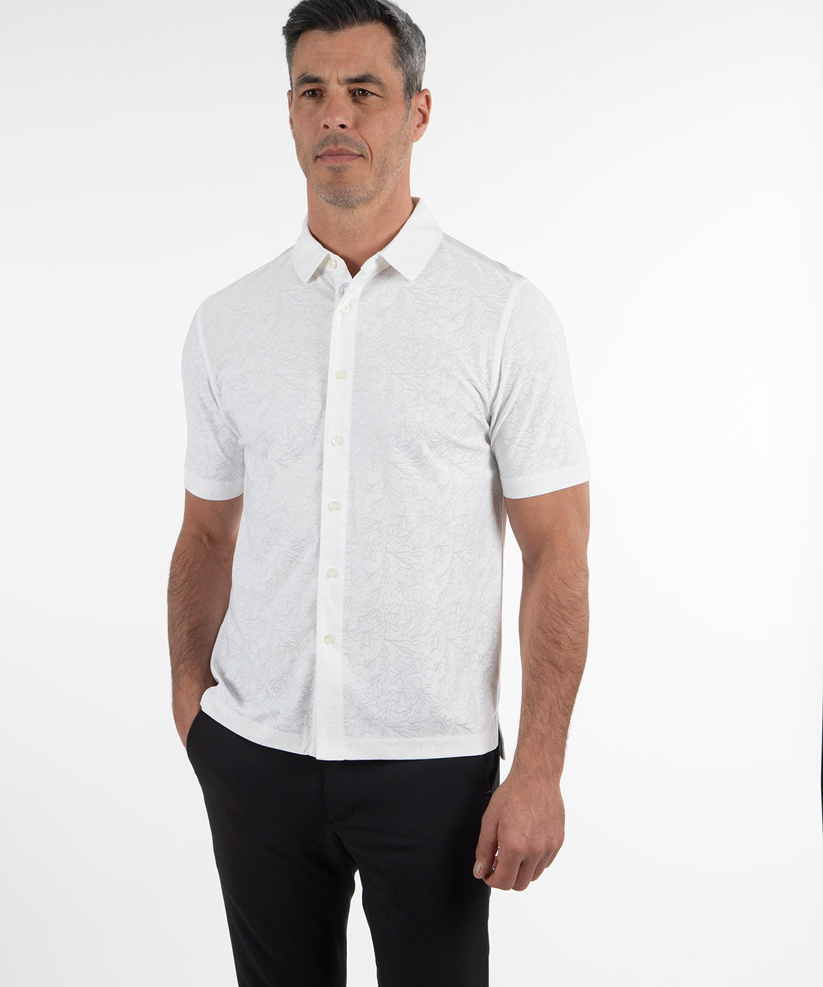 Performance Magnolia Short Sleeve Button-Down Sport Shirt