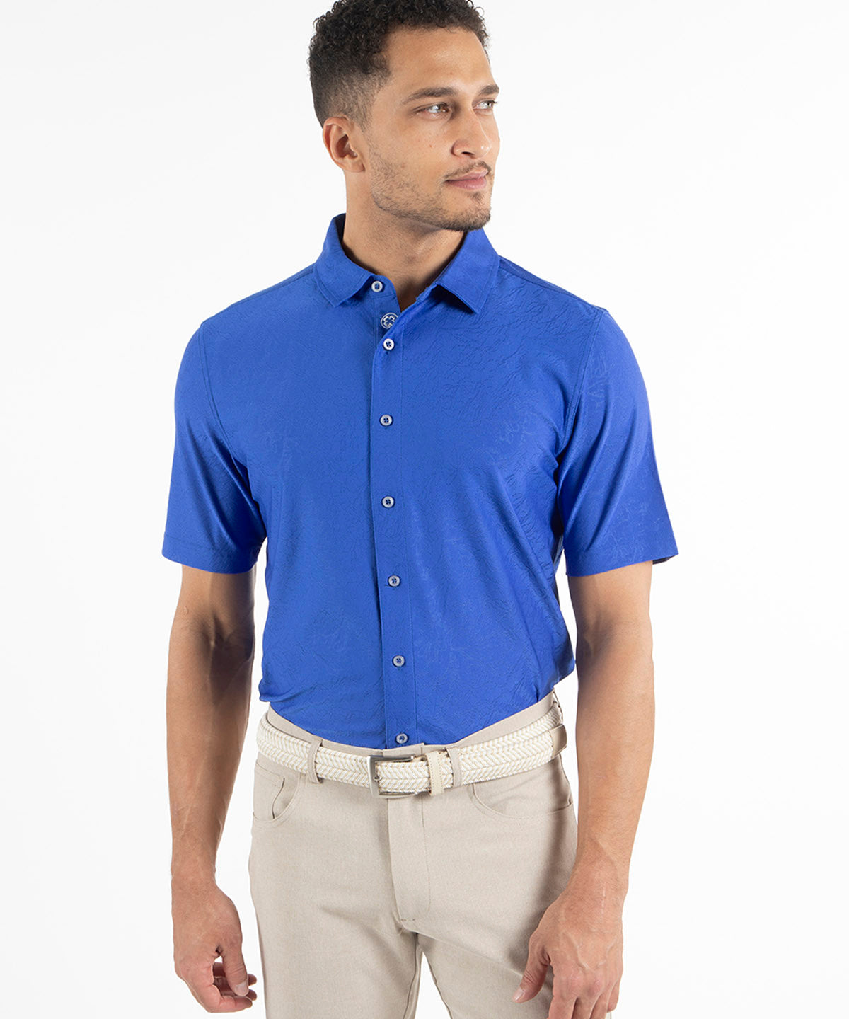 Performance Magnolia Short Sleeve Button-Down Sport Shirt
