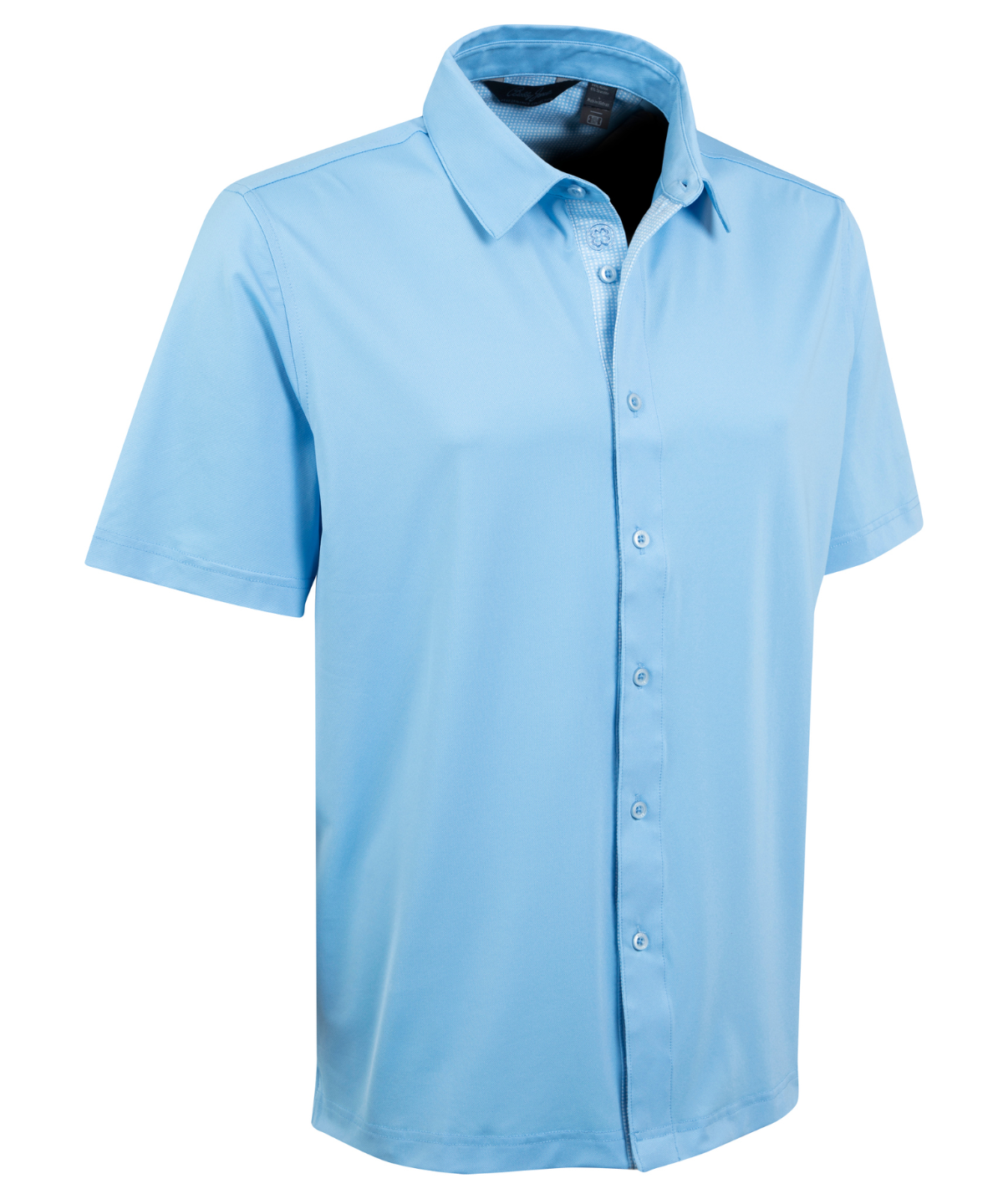 Bobby Jones light blue performance short sleeve golf sport shirt product image