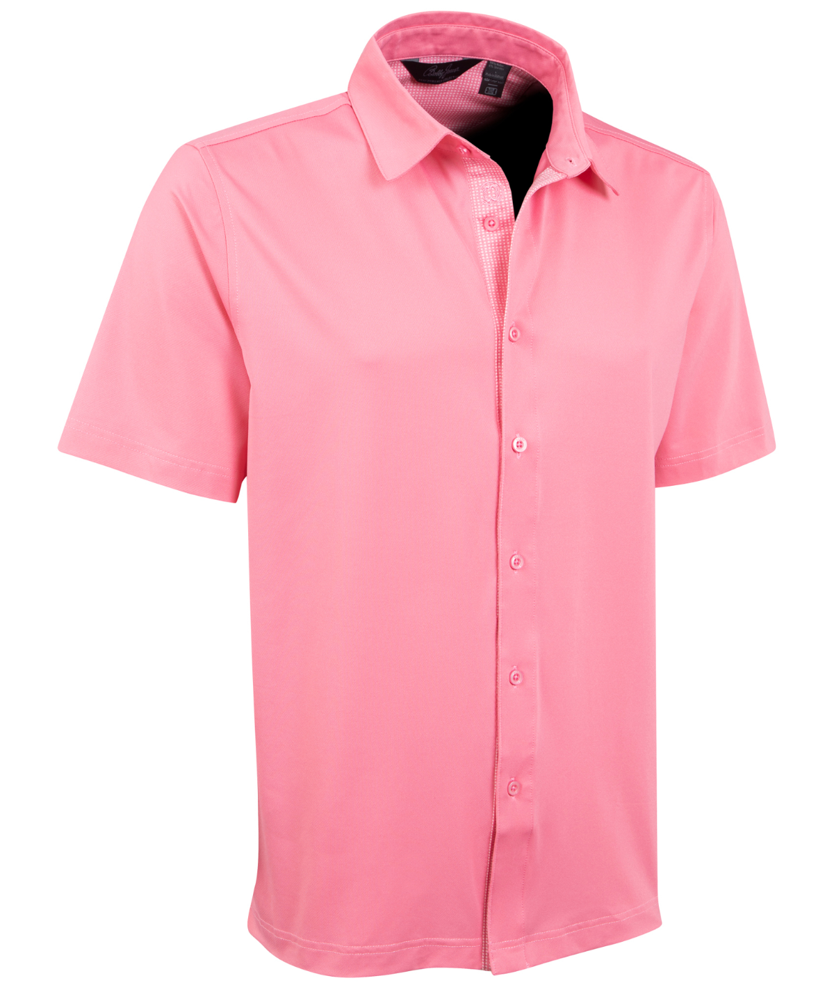 Bobby Jones pink performance short sleeve golf sport shirt product image