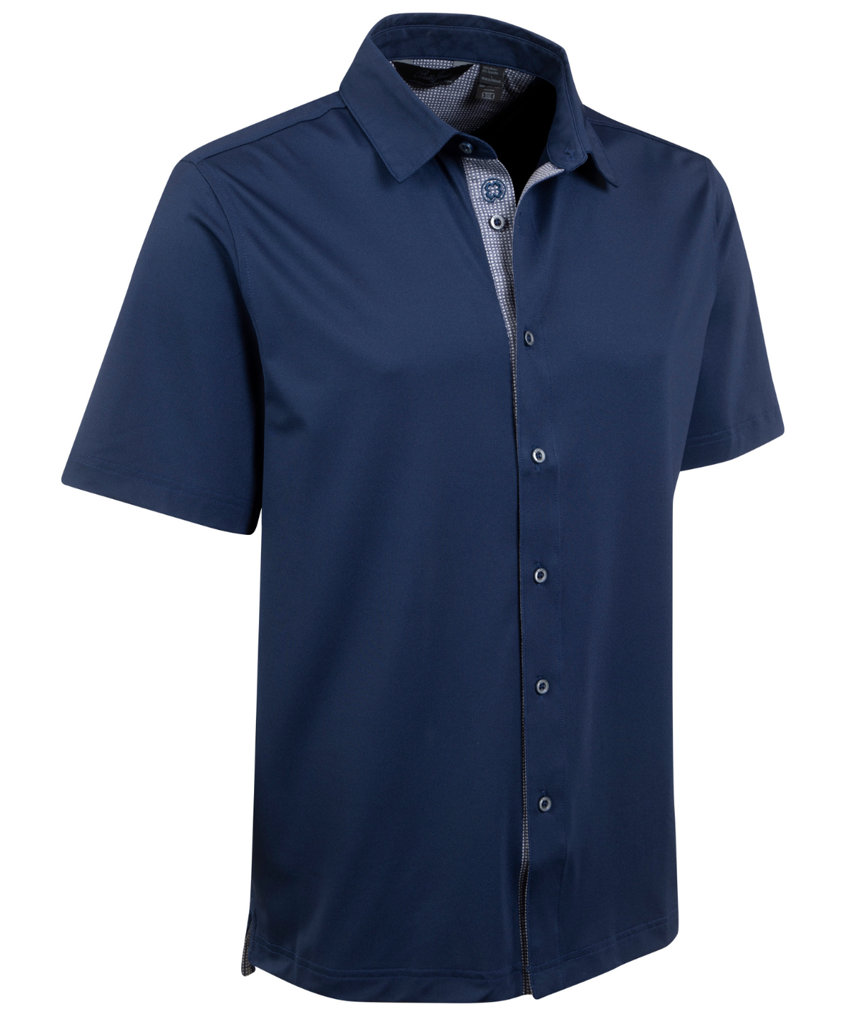 Bobby Jones navy performance short sleeve golf sport shirt product image